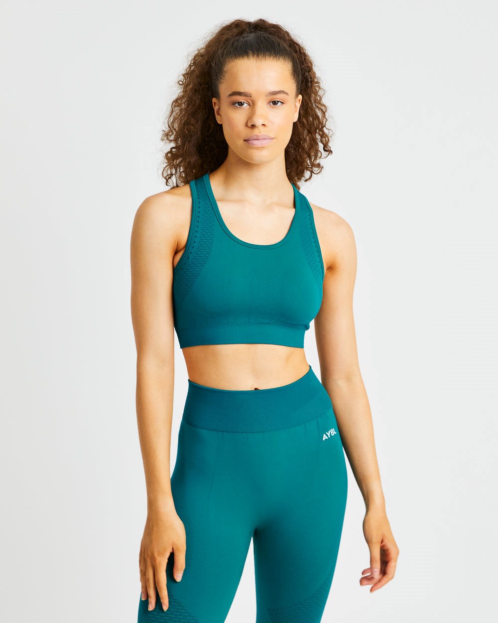 AYBL Ignite Seamless Sports Bra Hyper Teal | 3094786-JL