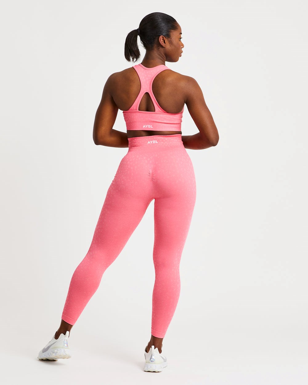 AYBL Evolve Speckle Seamless Leggings Koraal Roze | 8570143-JE