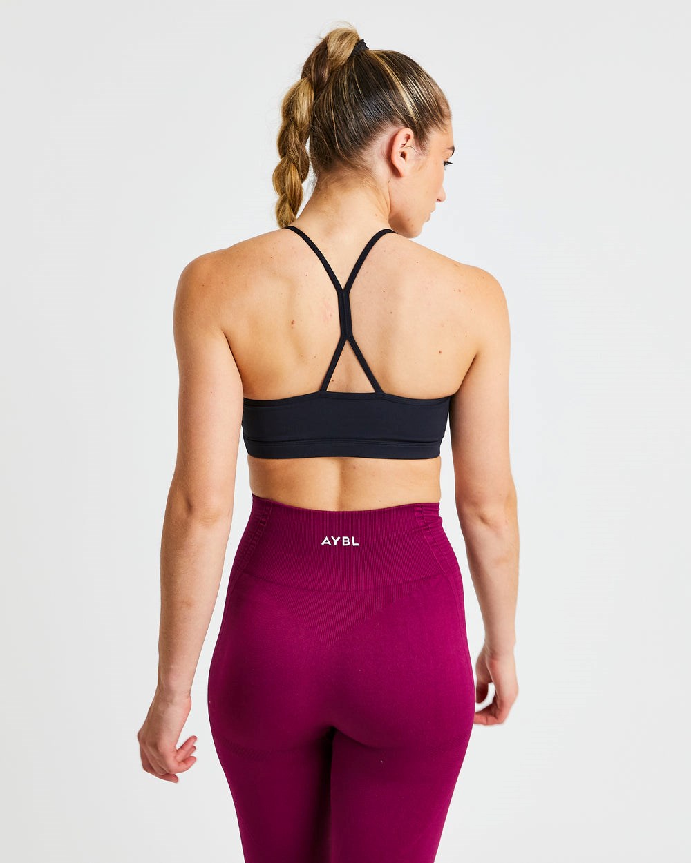 AYBL Essential Ruched Sports Bra Zwart | 5284697-PS