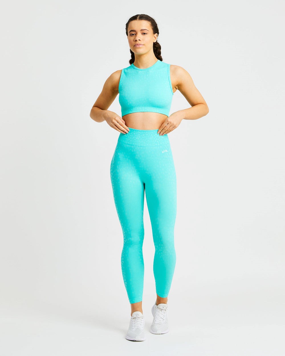 AYBL Evolve Speckle Seamless Crop Vest Groen | 3584106-IX