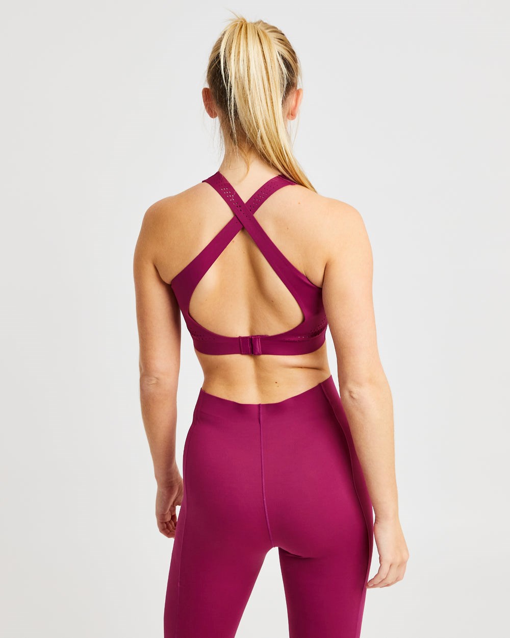 AYBL Fusion Sports Bra Berry Wine | 1209368-QL