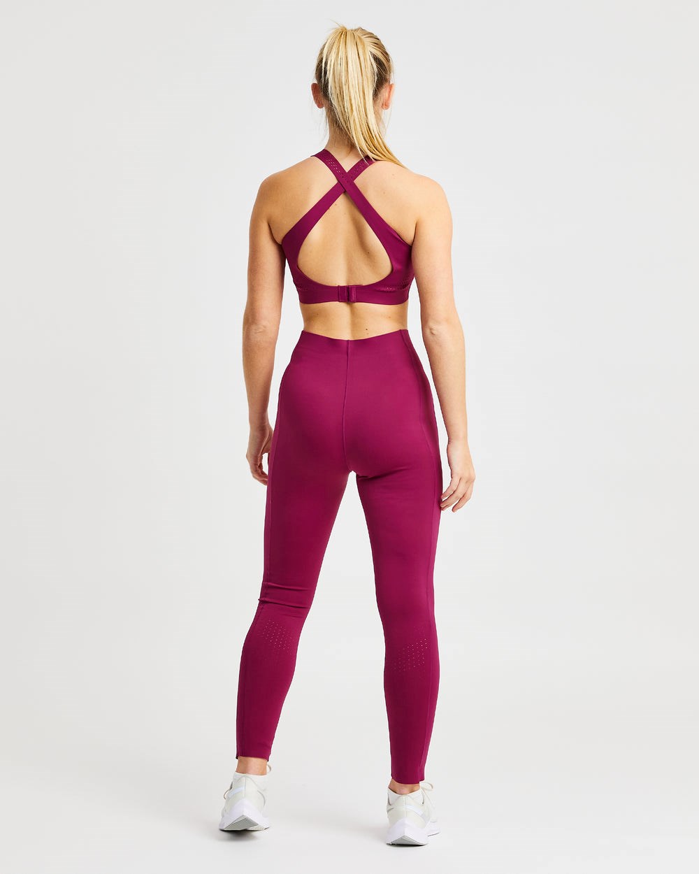 AYBL Fusion Sports Bra Berry Wine | 1209368-QL