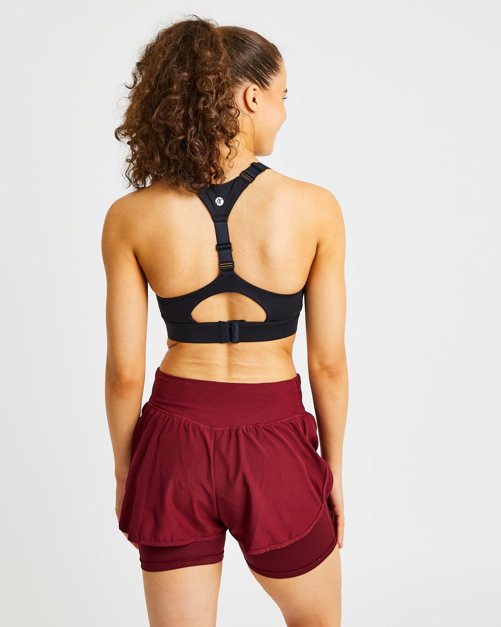 AYBL Sportive Open Back Sports Bra Zwart | 0843675-CA