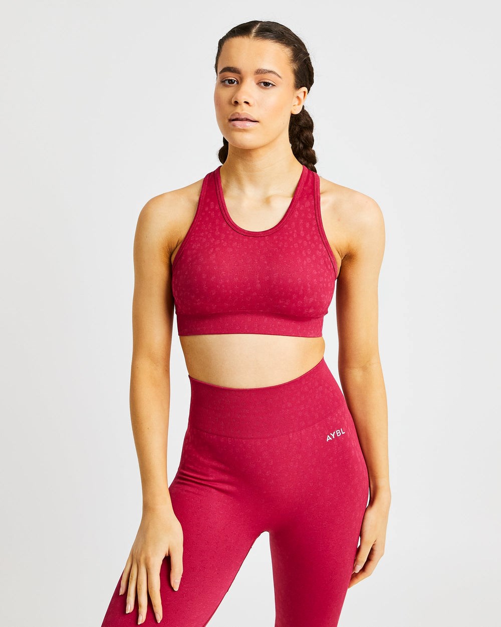 AYBL Evolve Speckle Seamless Sports Bra Raspberry | 0261458-QM