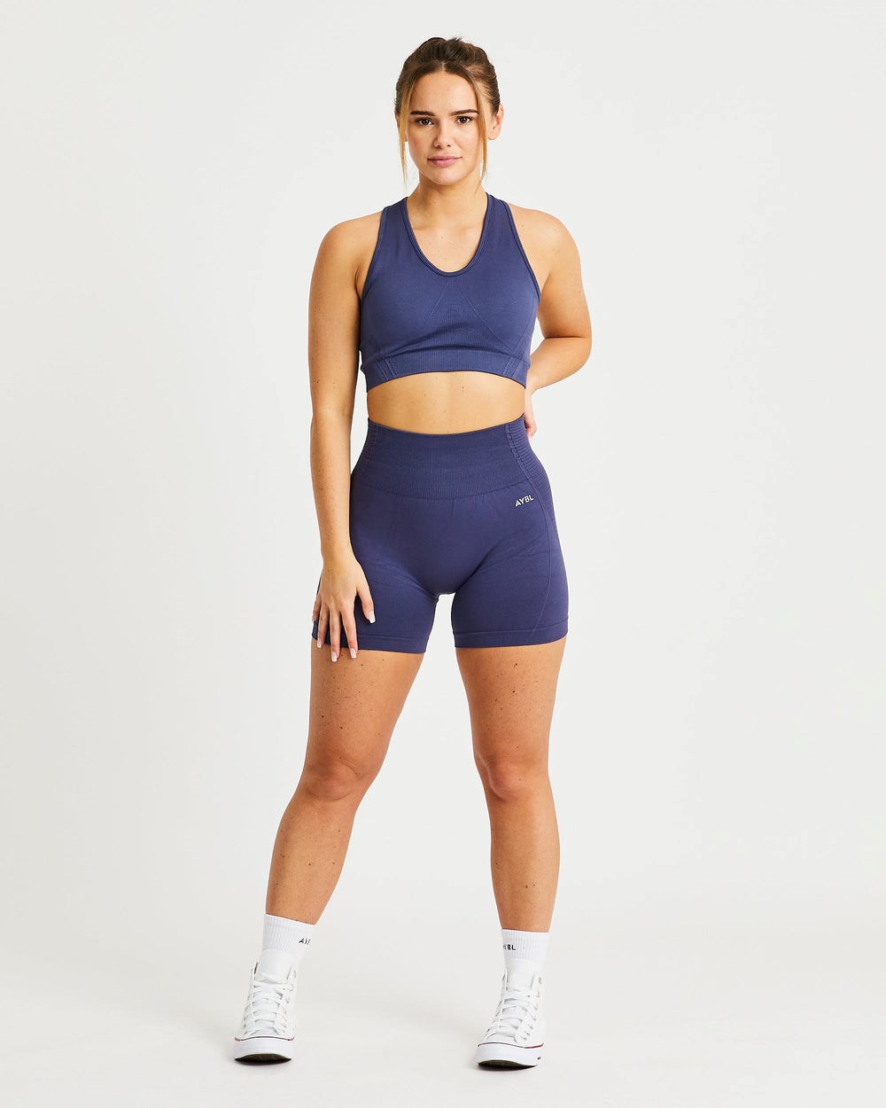 AYBL Balance V2 Seamless Sports Bra Donkerblauw Blauw | 5069427-XS