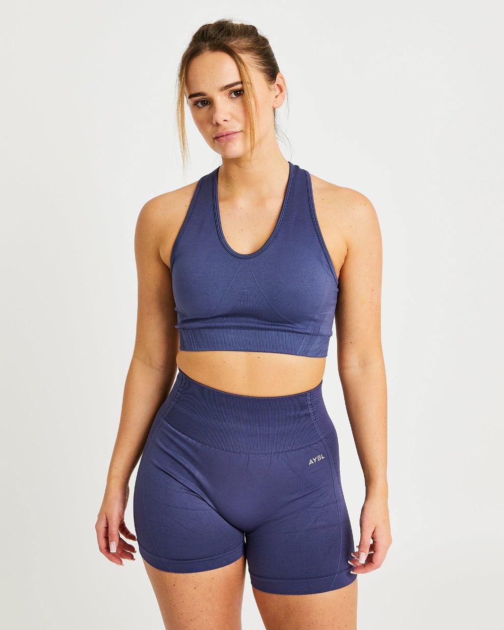 AYBL Balance V2 Seamless Sports Bra Donkerblauw Blauw | 5069427-XS