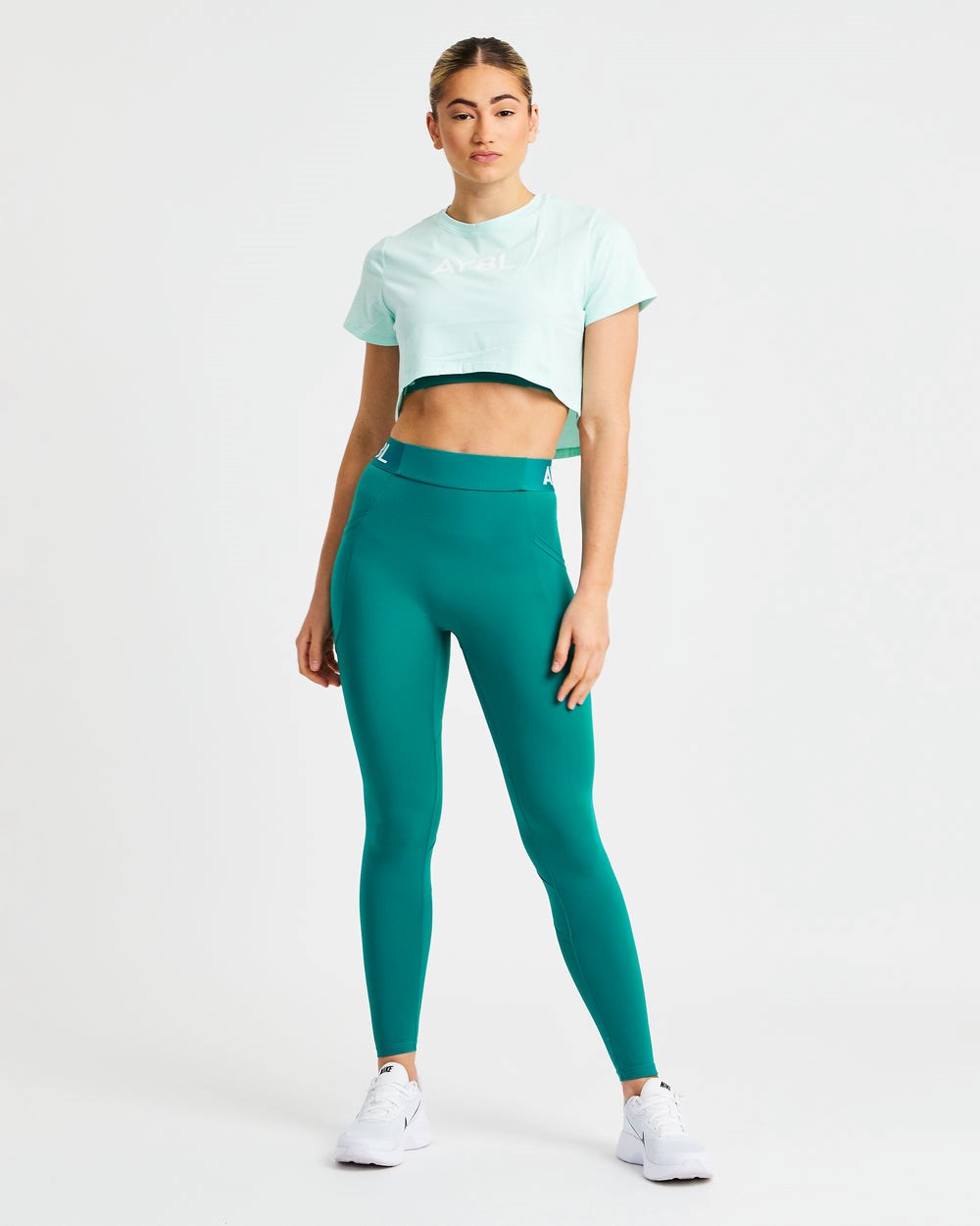 AYBL Crop T Shirt Mintgroen Groen | 3170526-YX