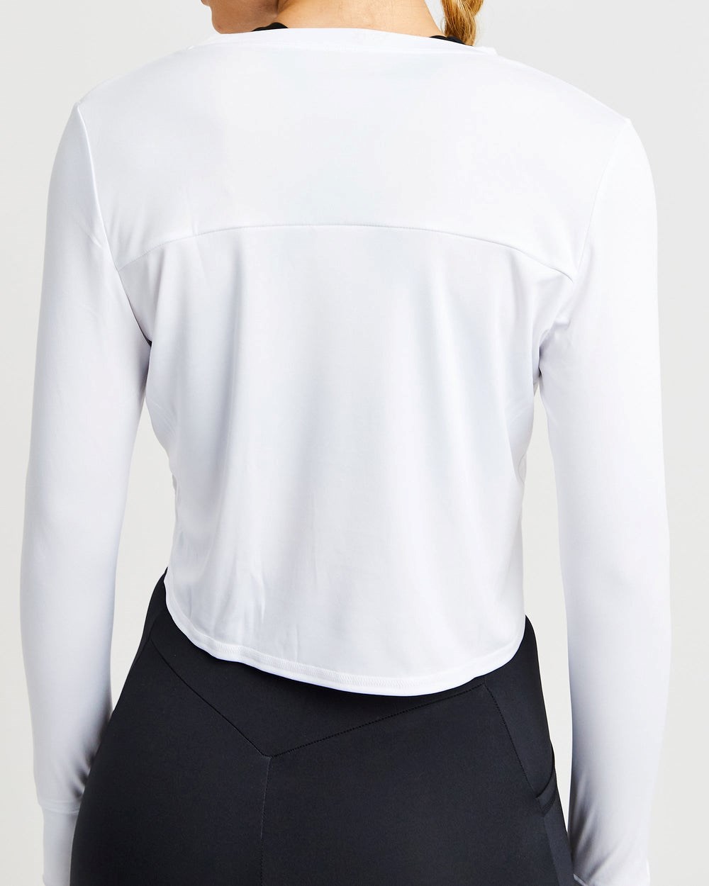 AYBL Define Long Sleeve Crop T Wit | 5892631-PS