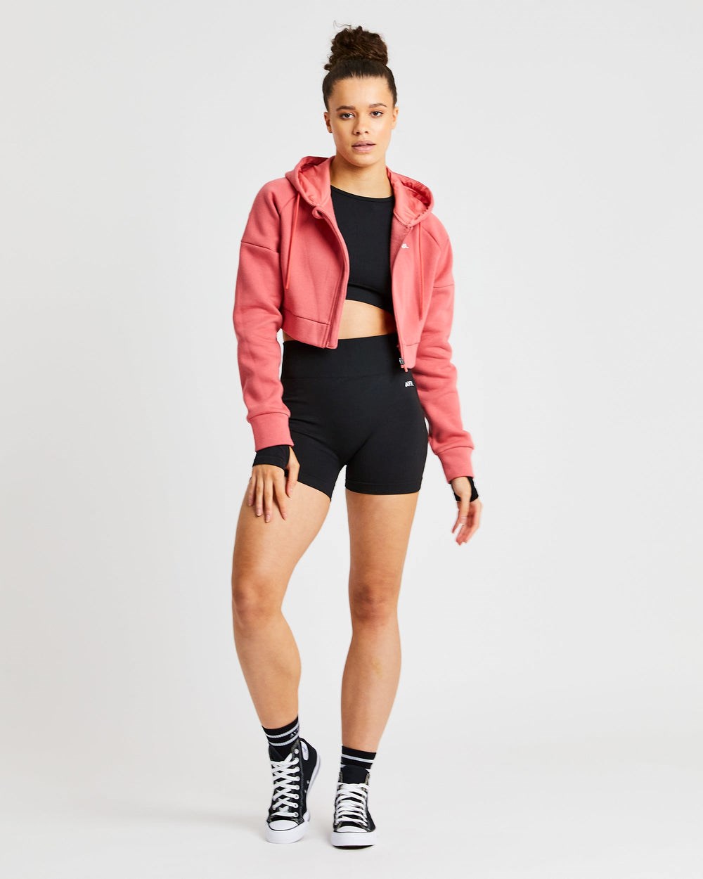 AYBL Beyond Crop Zip Hoodie Rood | 0371642-BY