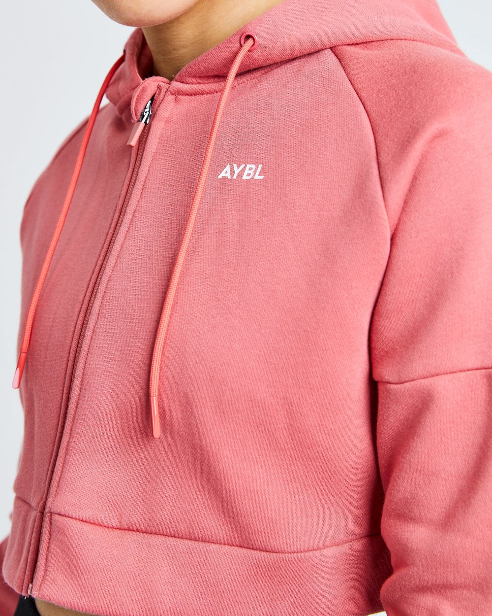 AYBL Beyond Crop Zip Hoodie Rood | 0371642-BY