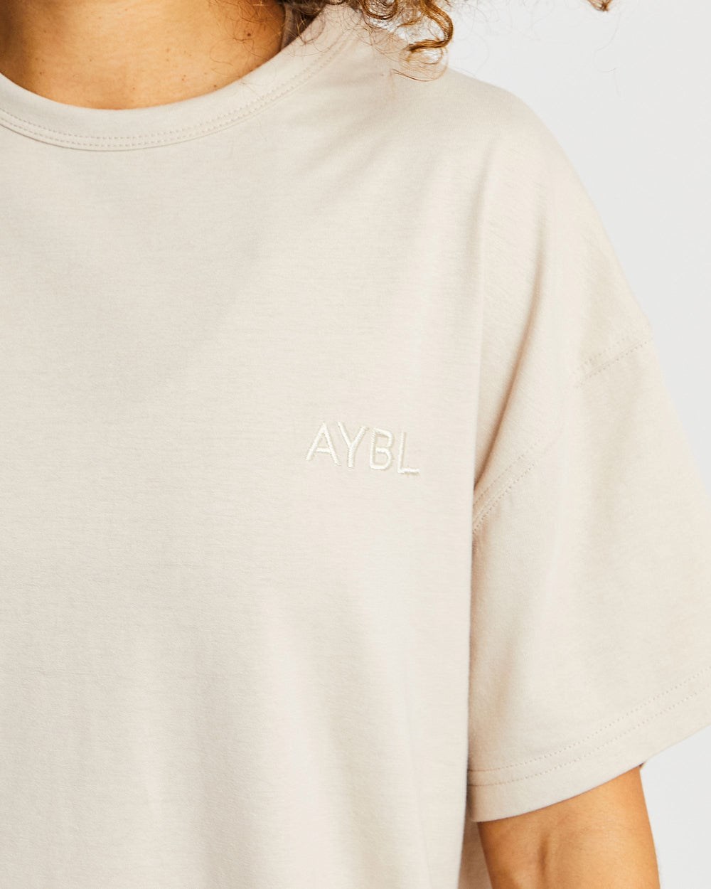 AYBL Luxe T Shirt Sand | 6938542-DV