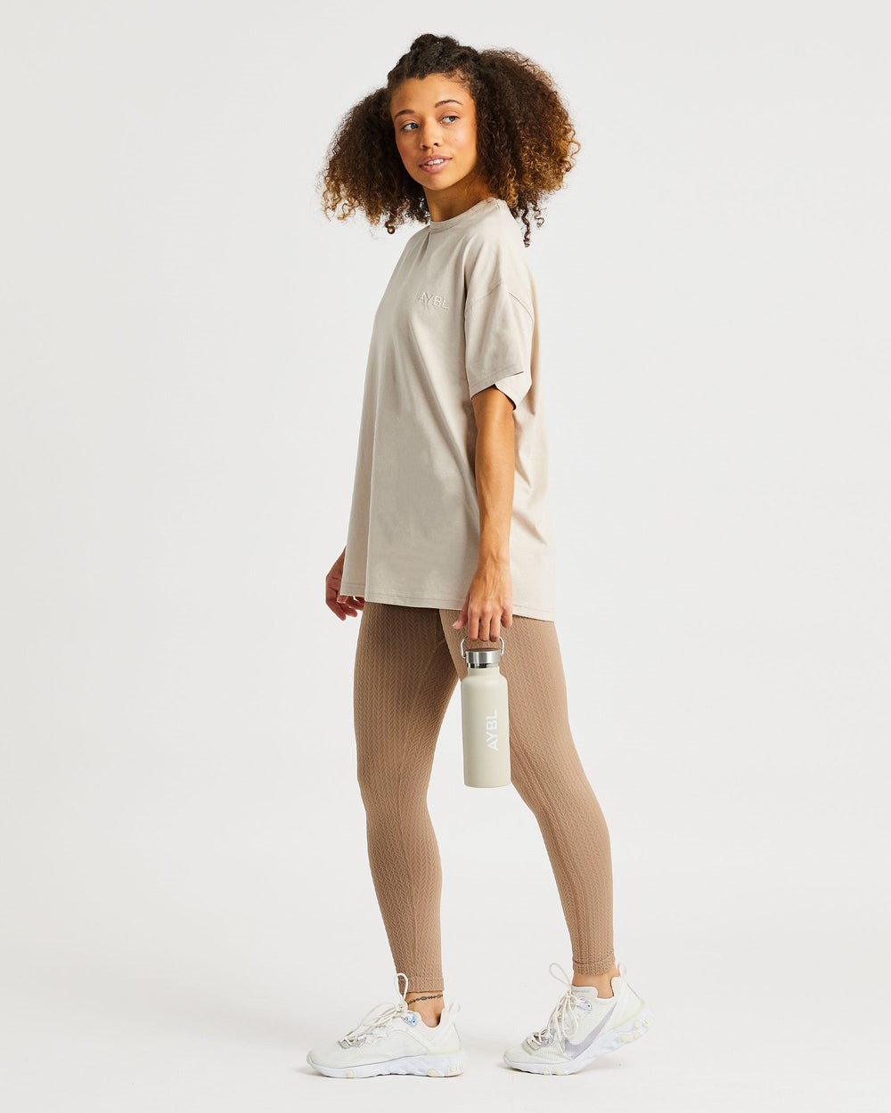 AYBL Luxe T Shirt Sand | 6938542-DV