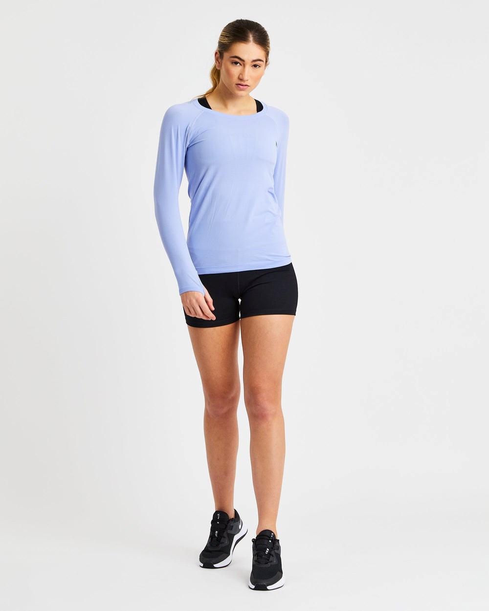 AYBL Embrace Seamless Long Sleeve T Shirt Blauw | 0586792-FS