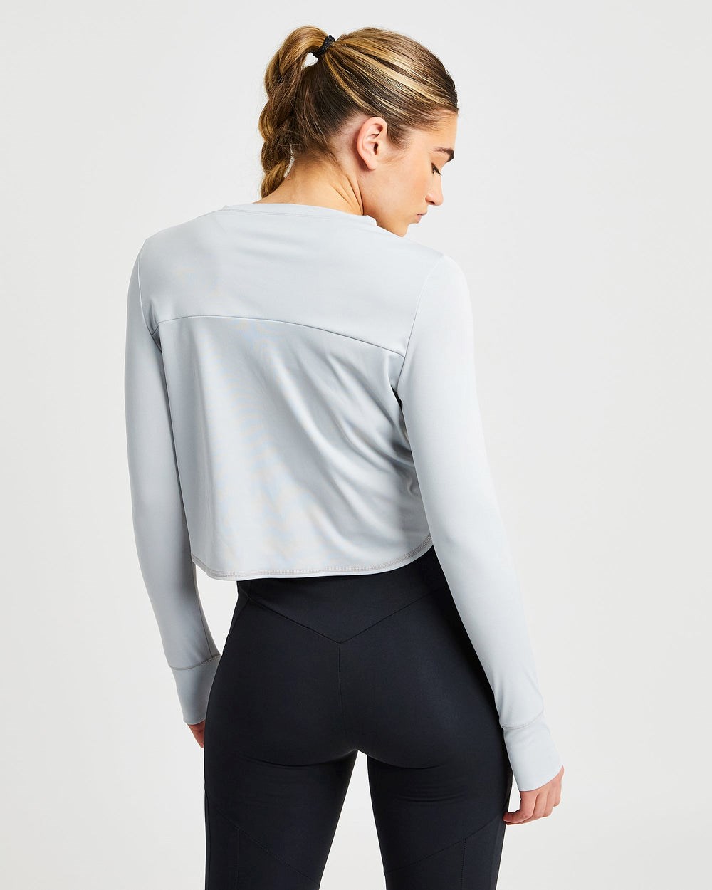 AYBL Define Long Sleeve Crop T Grijs | 4768530-UY