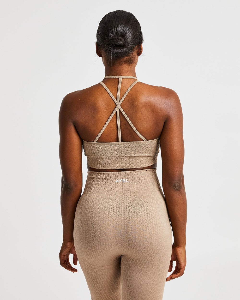 AYBL Luxe Seamless Crop Tank Top Mocha | 9032751-WY