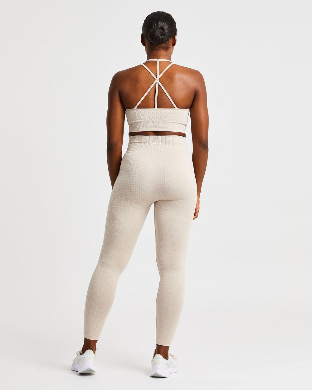 AYBL Luxe Seamless Crop Tank Top Sand | 4265081-FC