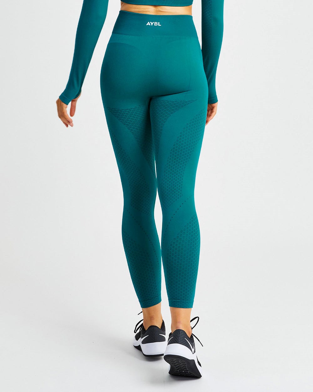 AYBL Ignite Seamless Leggings Hyper Teal | 9076438-BA