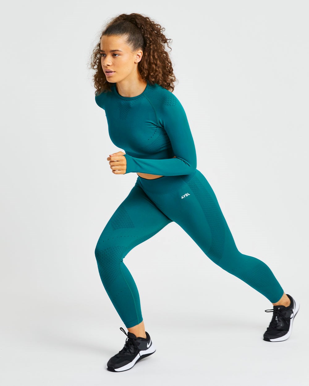 AYBL Ignite Seamless Leggings Hyper Teal | 9076438-BA