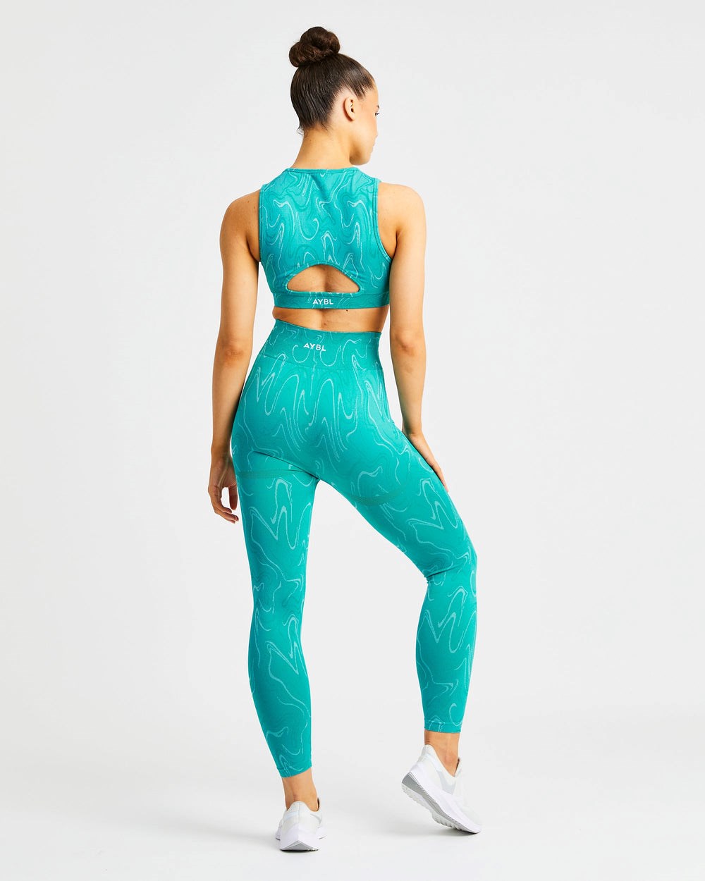 AYBL Velocity Seamless Crop Vest Turquoise | 7302849-RF