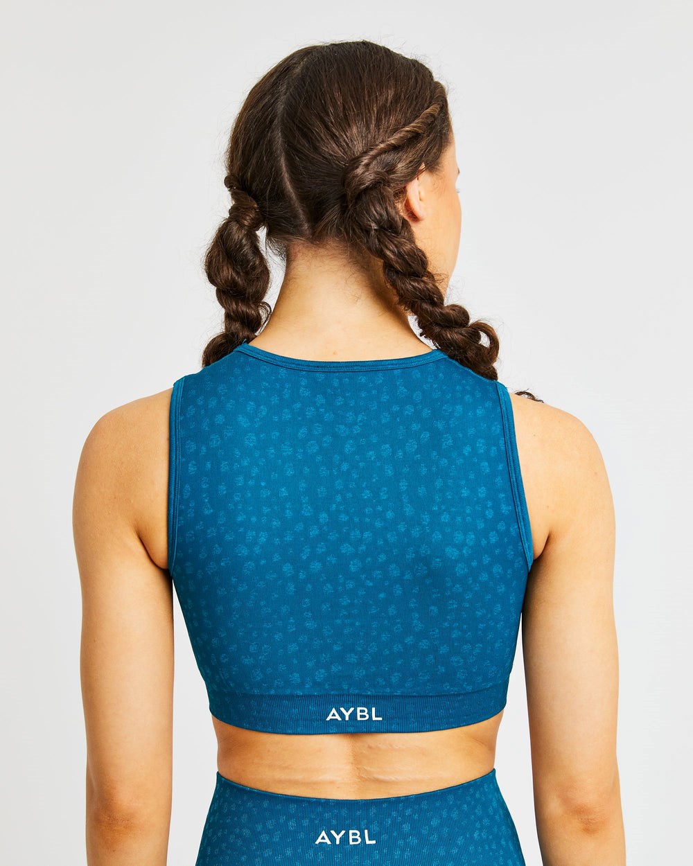 AYBL Evolve Speckle Seamless Crop Vest Teal | 0651834-BP