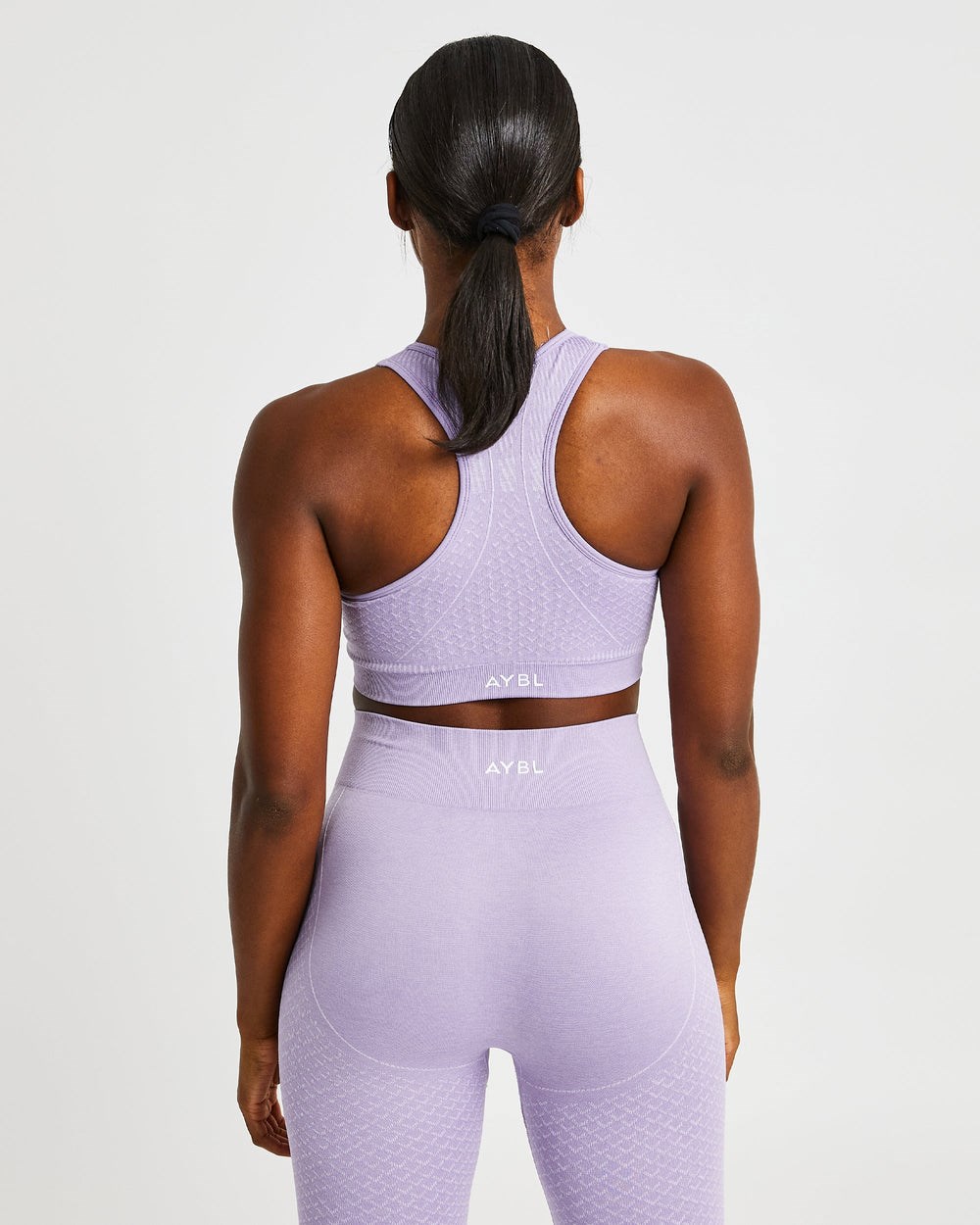 AYBL Impact Seamless Sports Bra Lilac | 7014839-ZJ