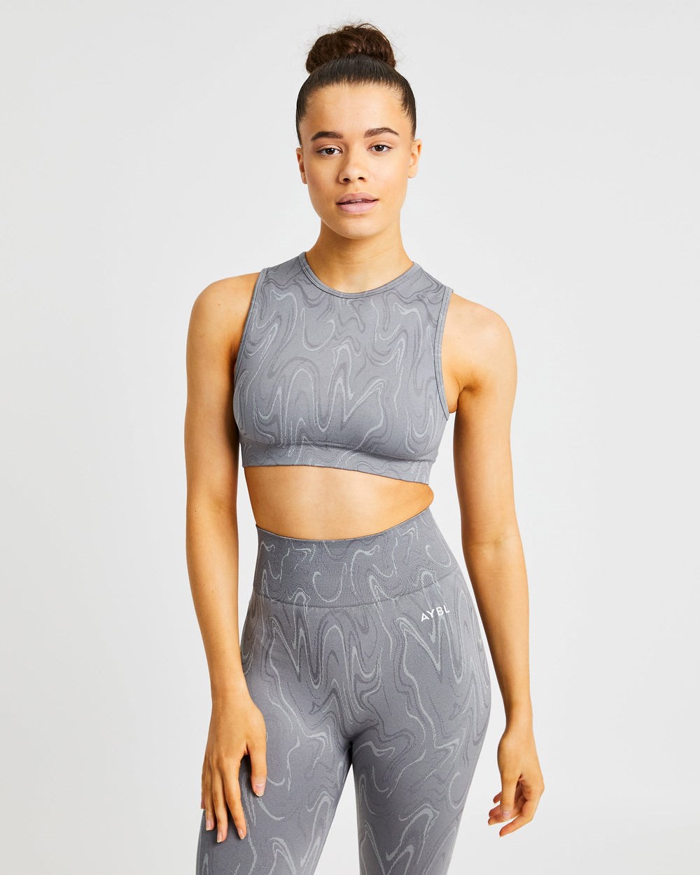 AYBL Velocity Seamless Crop Vest Grijs | 5436120-DQ