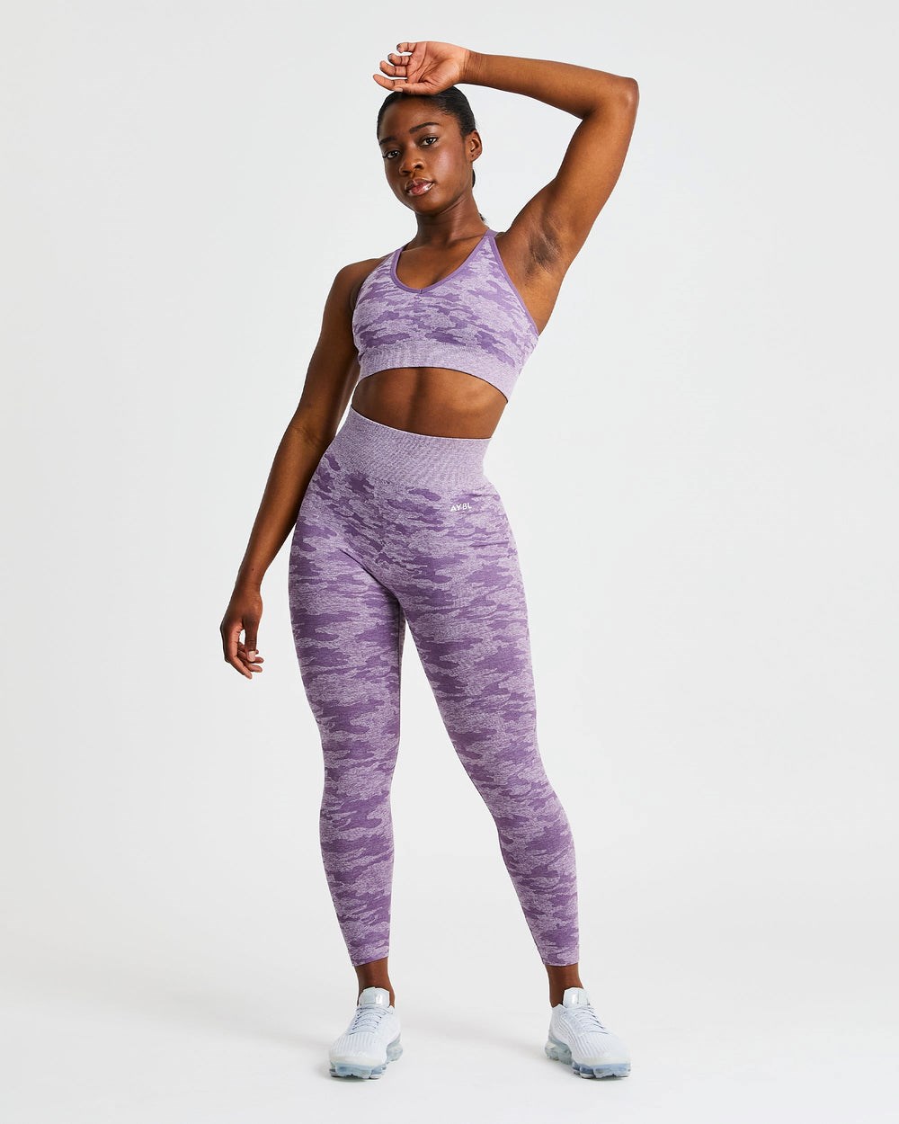 AYBL Evolve Camo Seamless Leggings Plum | 1432907-HN