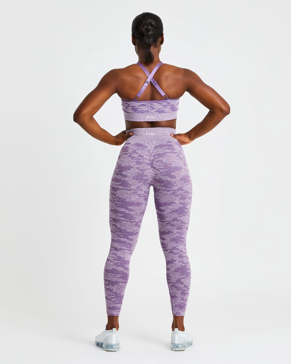 AYBL Evolve Camo Seamless Leggings Plum | 1432907-HN