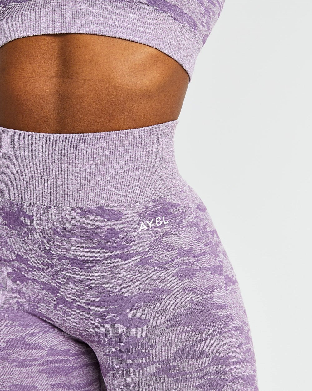 AYBL Evolve Camo Seamless Leggings Plum | 1432907-HN