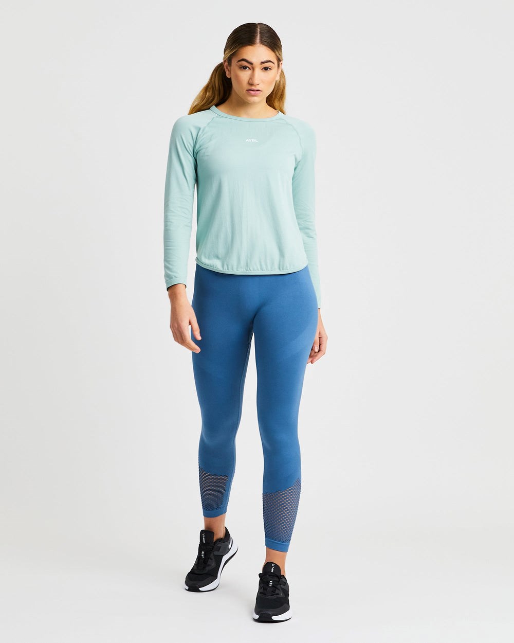 AYBL Reform Seamless Long Sleeve T Shirt Groen | 7143590-CD