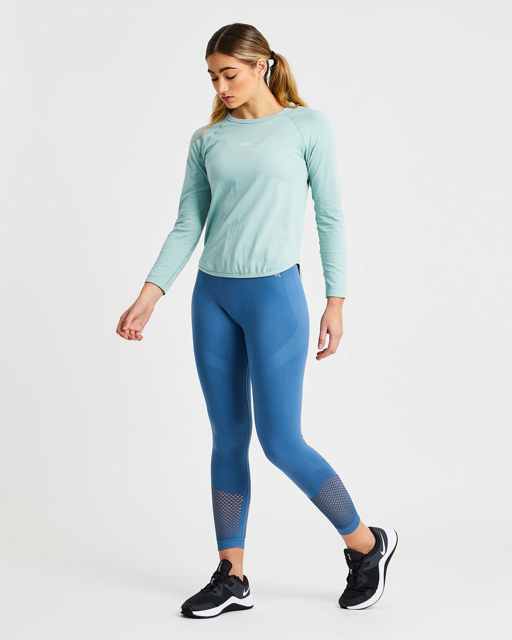 AYBL Reform Seamless Long Sleeve T Shirt Groen | 7143590-CD