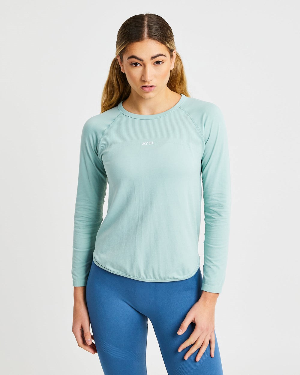 AYBL Reform Seamless Long Sleeve T Shirt Groen | 7143590-CD