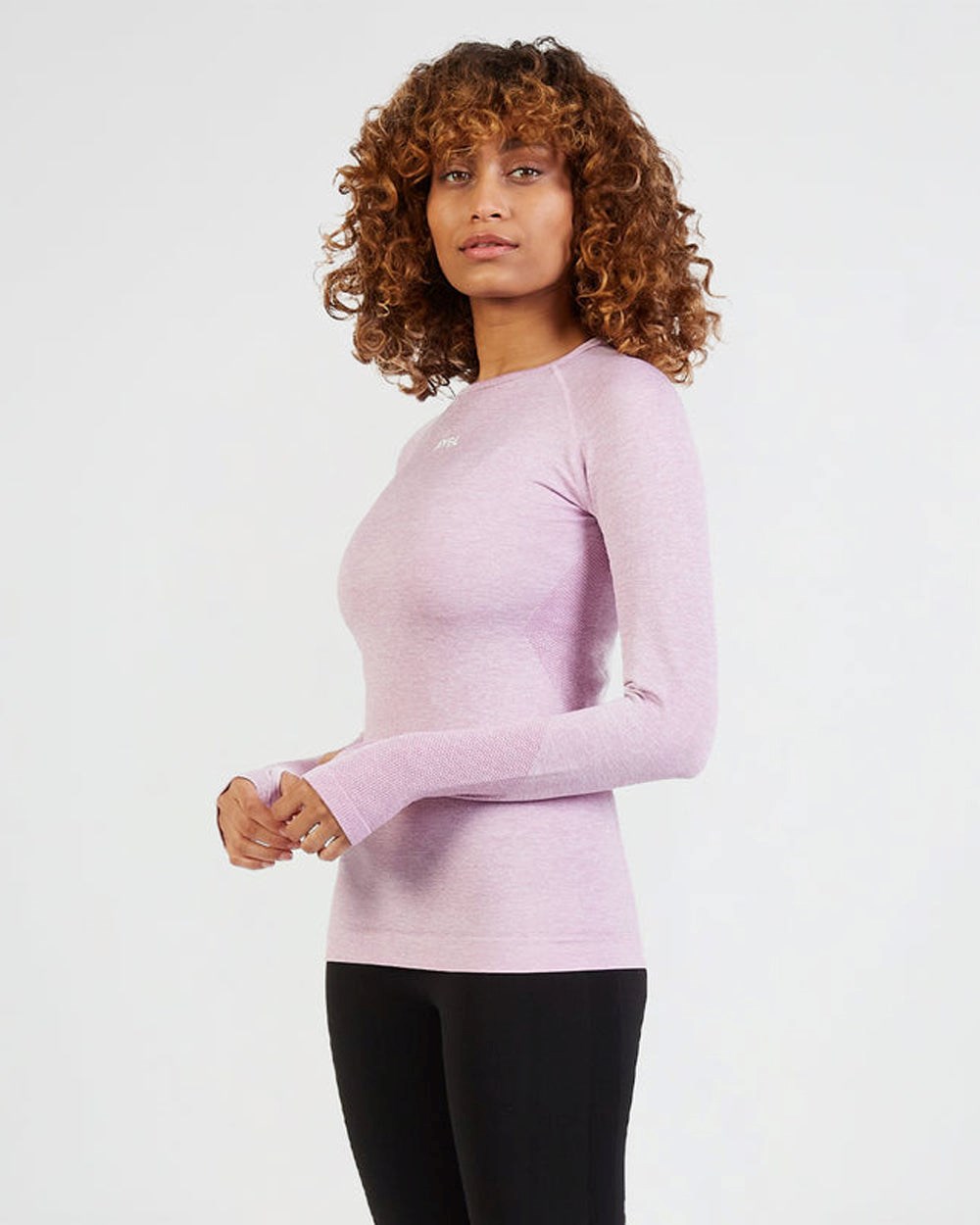 AYBL Motion Seamless Long Sleeve Top Roze | 0261879-XK