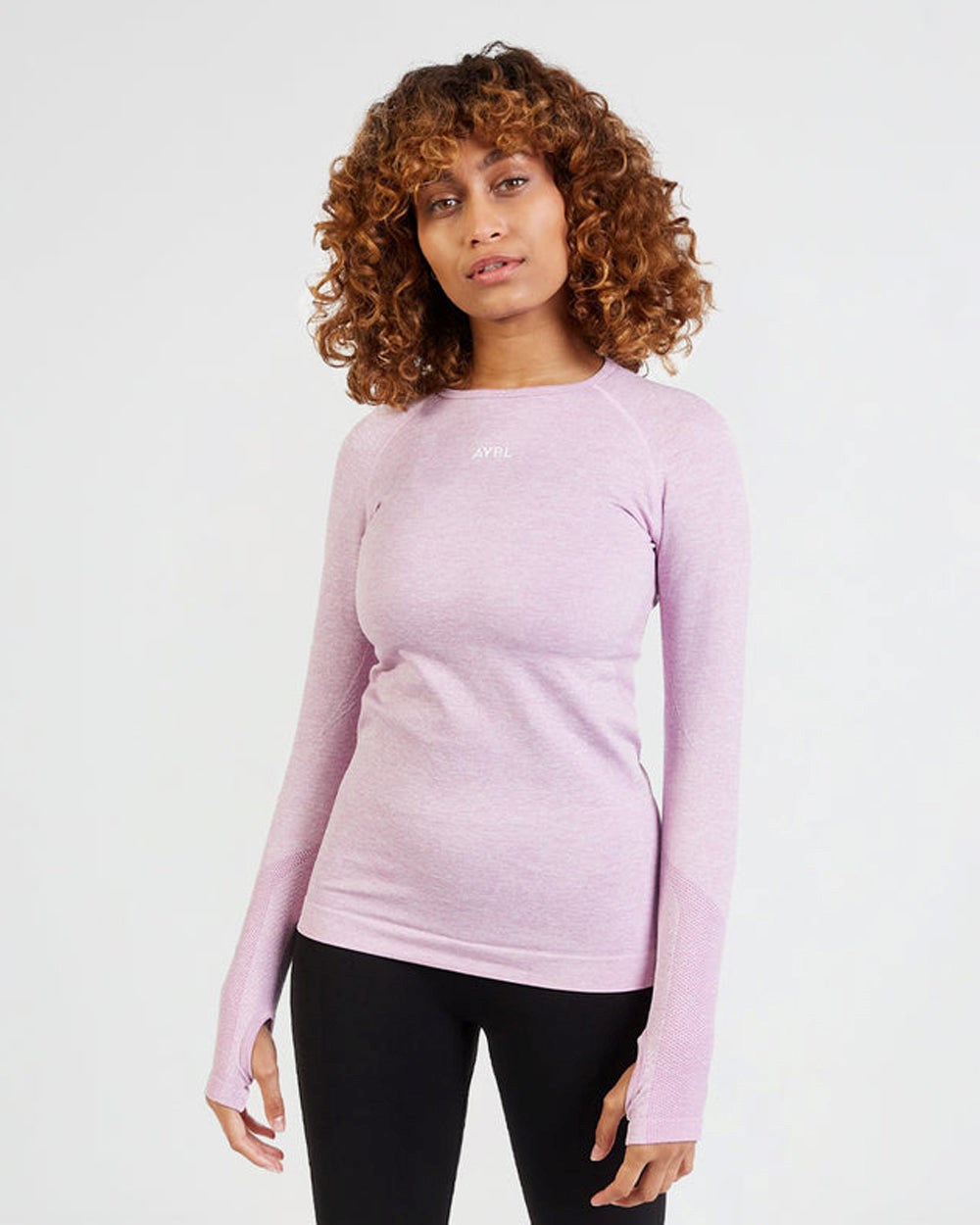 AYBL Motion Seamless Long Sleeve Top Roze | 0261879-XK