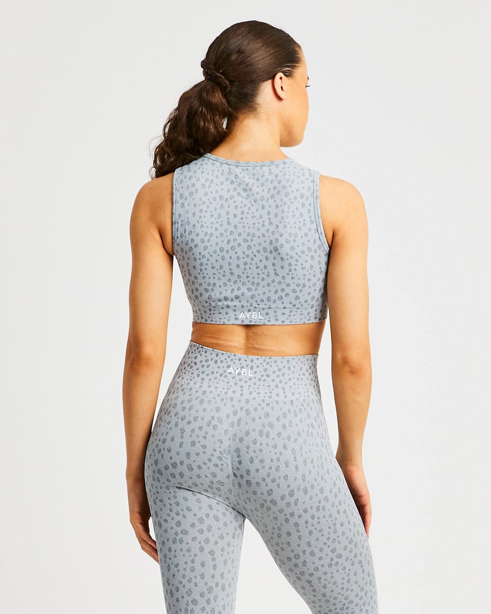 AYBL Evolve Speckle Seamless Crop Vest Lichtgrijs | 2173869-KG