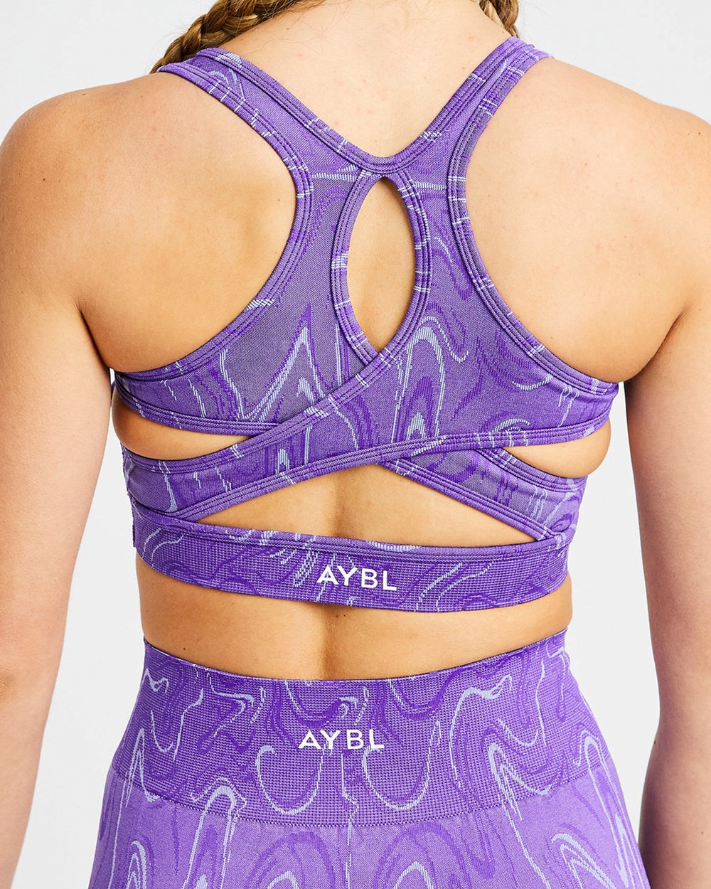 AYBL Velocity Seamless Sports Bra Paars | 9368510-KW