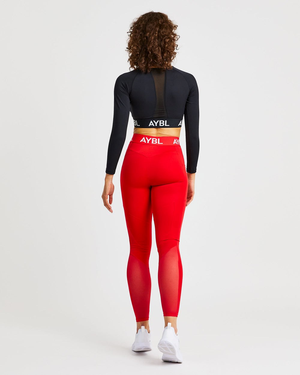 AYBL Training Long Sleeve Crop Top Zwart | 2649137-ES