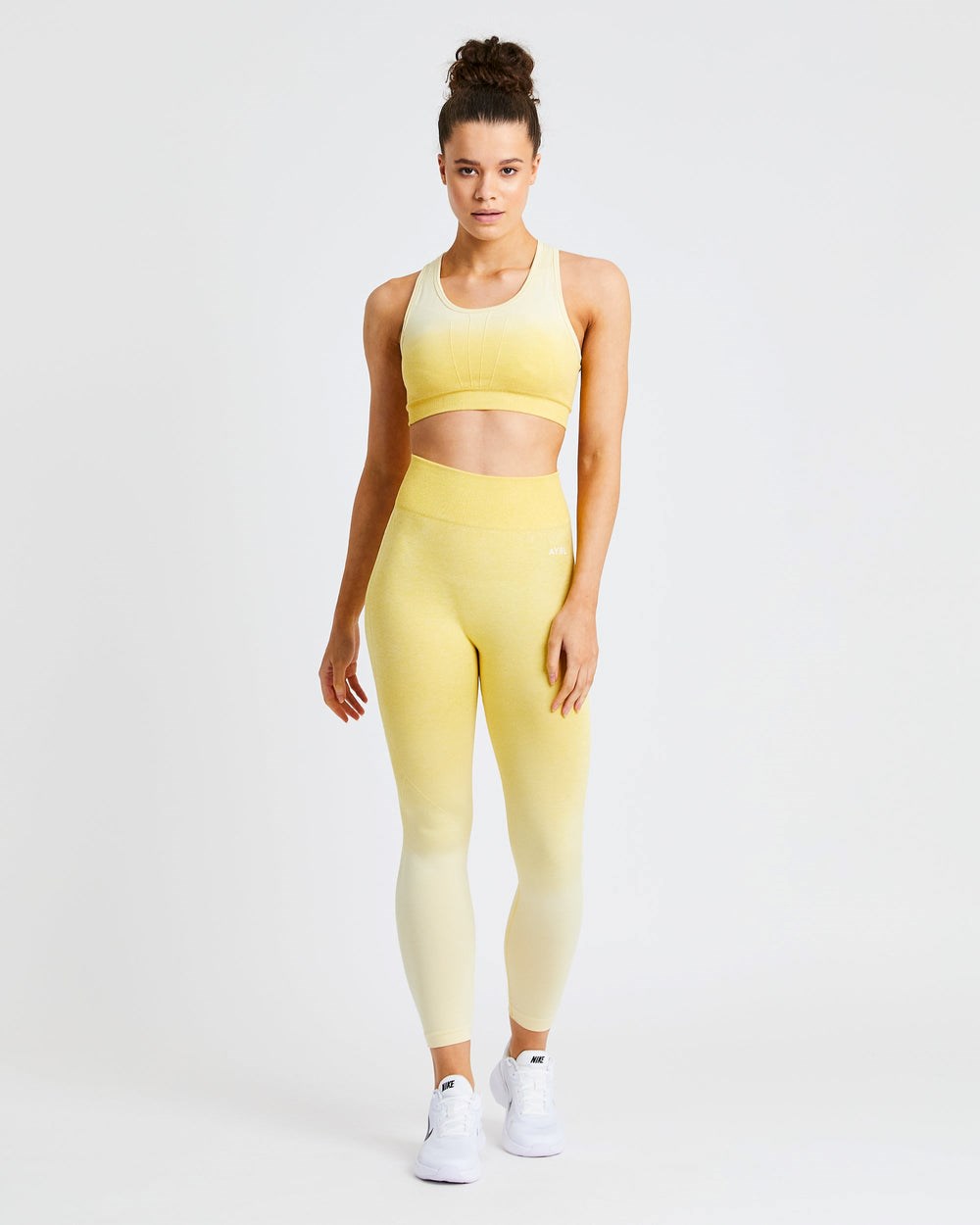 AYBL Pulse Ombré Seamless Leggings Geel | 5329687-TE