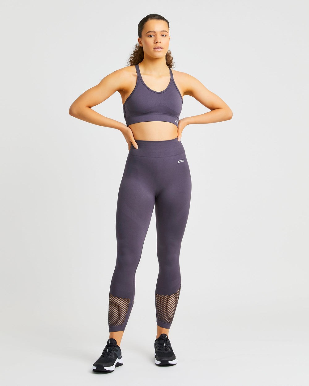 AYBL Reform Seamless Sports Bra Charcoal | 2614503-FK