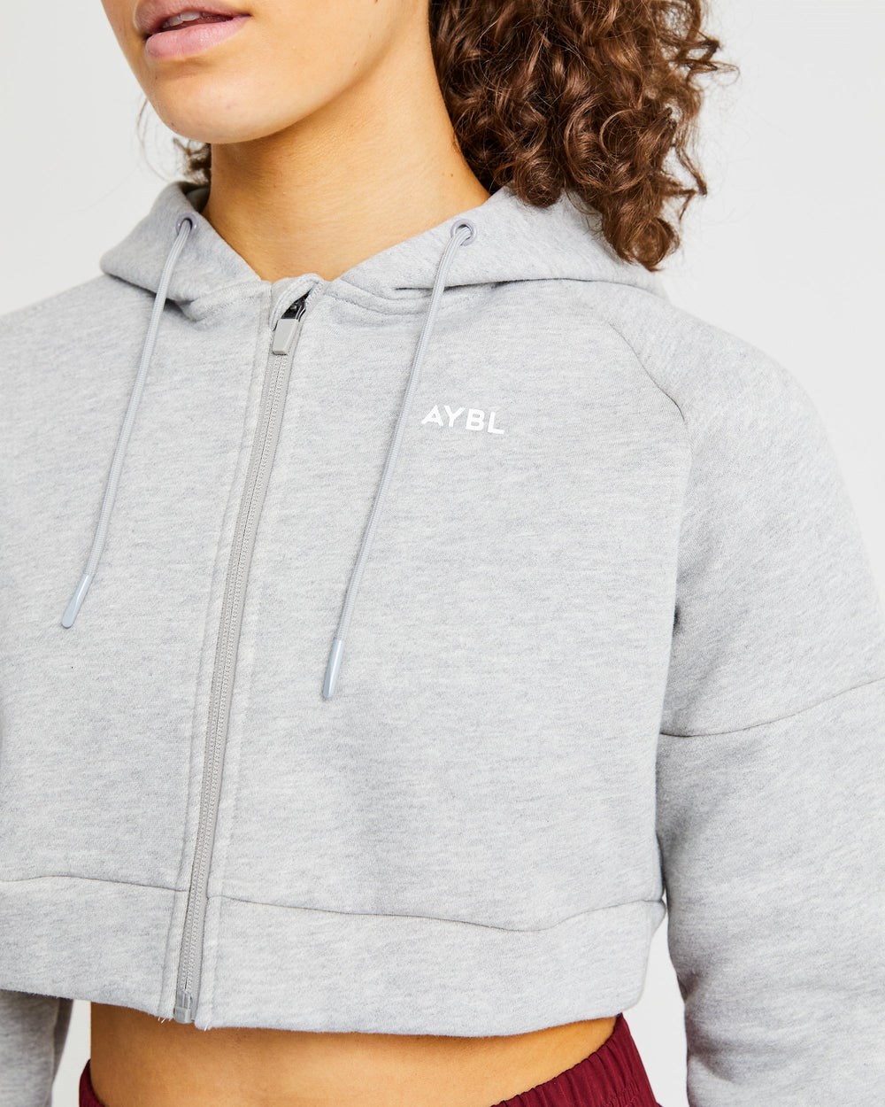 AYBL Beyond Crop Zip Hoodie Grijs | 1702498-NG