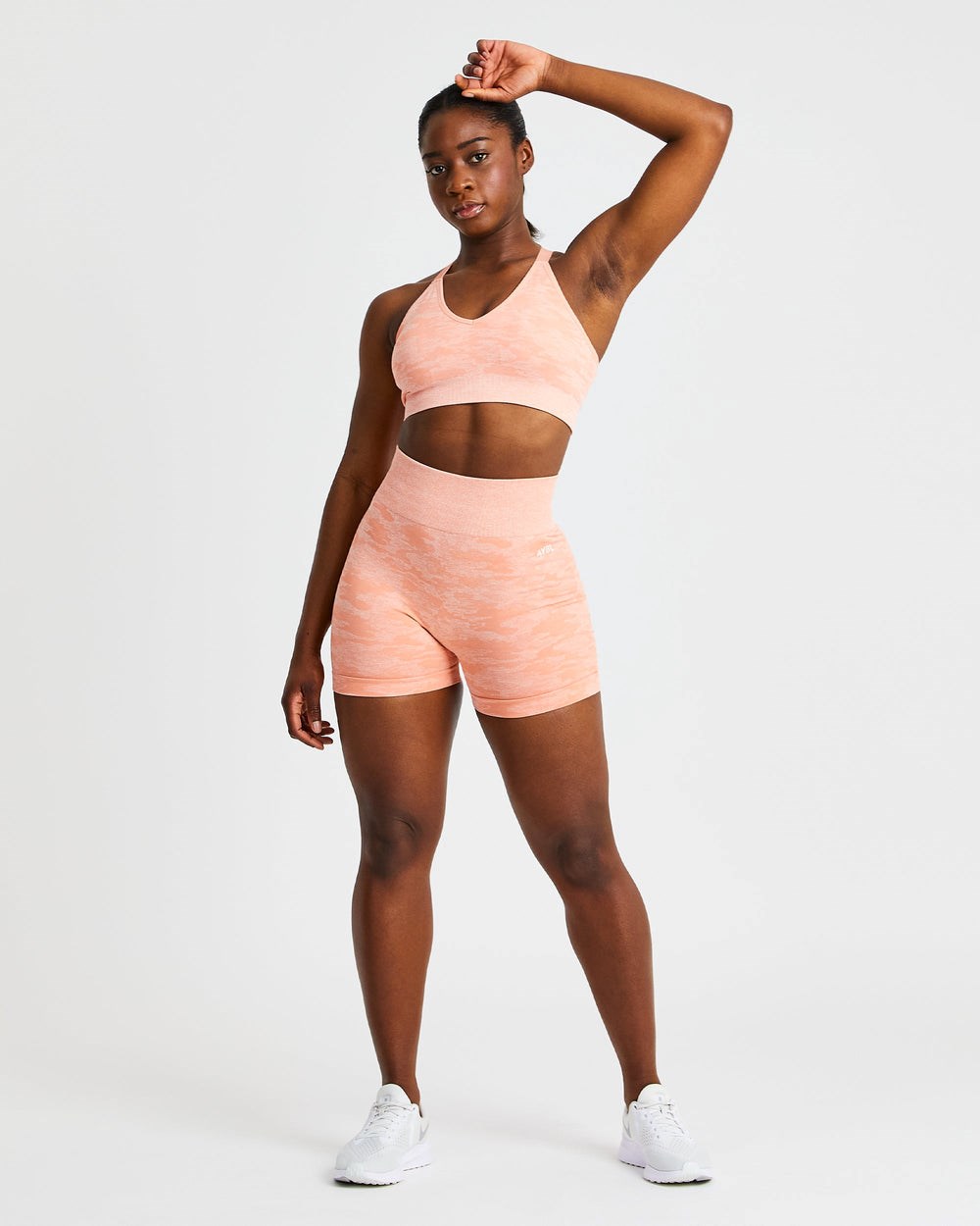 AYBL Evolve Camo Seamless Shorts Peach | 6582473-NT