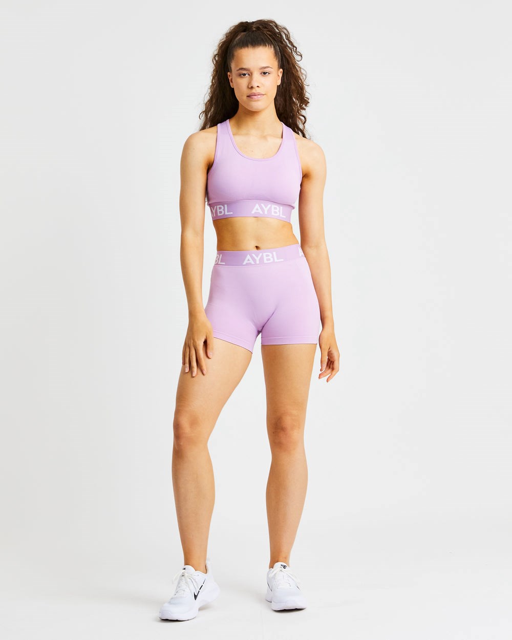 AYBL Staple Seamless Low Rise Shorts Roze | 9210365-FR