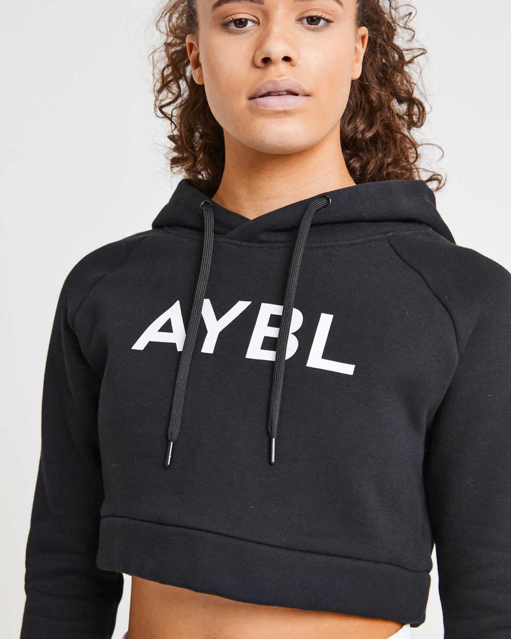 AYBL Staple Crop Hoodie Zwart | 0718459-OS