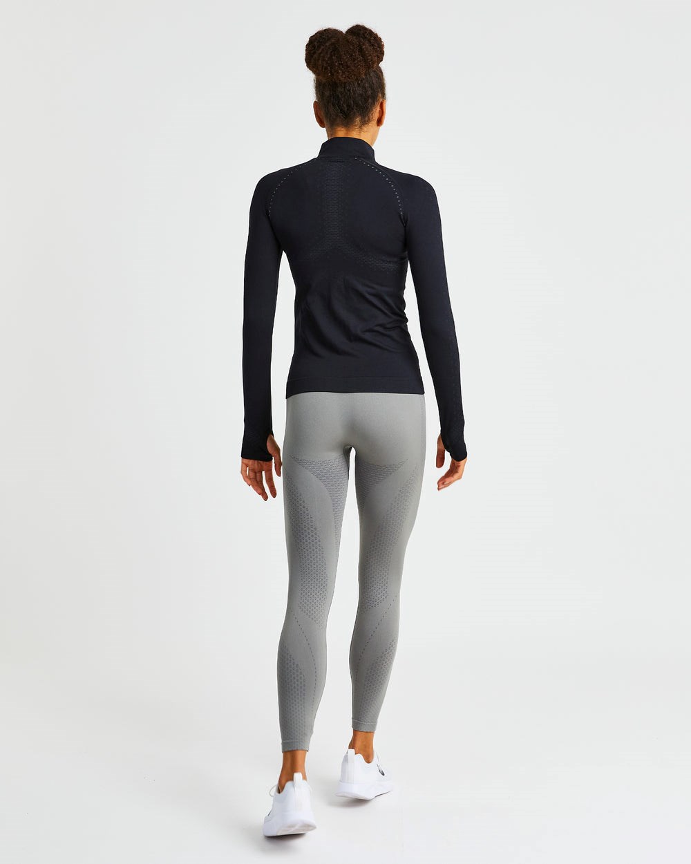 AYBL Ignite Seamless Zip Jacket Zwart | 3816924-VI