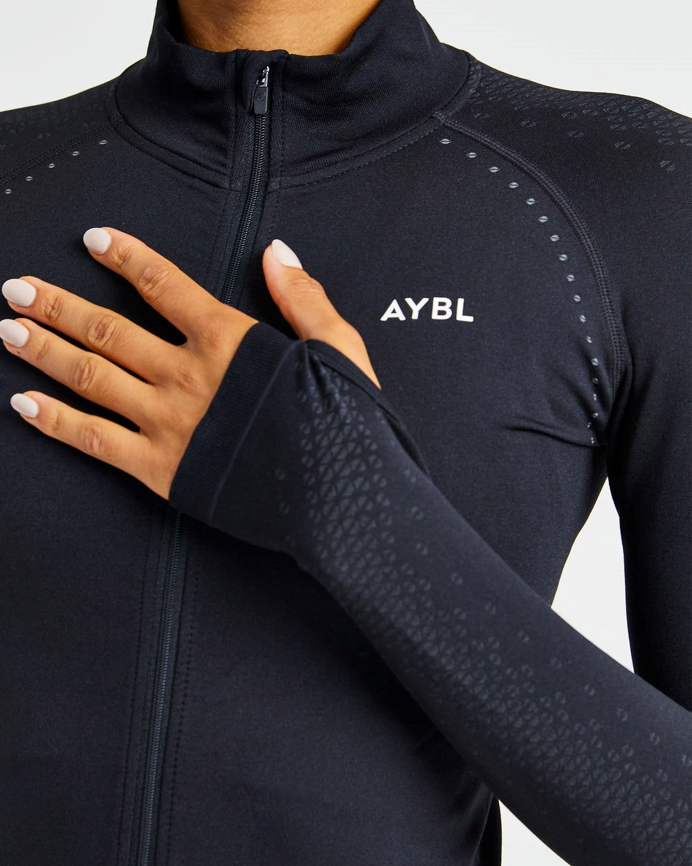 AYBL Ignite Seamless Zip Jacket Zwart | 3816924-VI