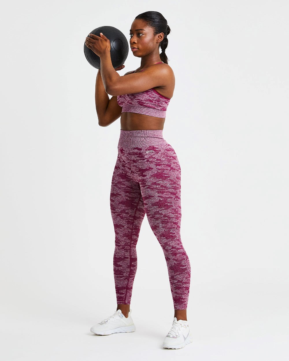 AYBL Evolve Camo Seamless Leggings Bordeaux | 5904278-WG