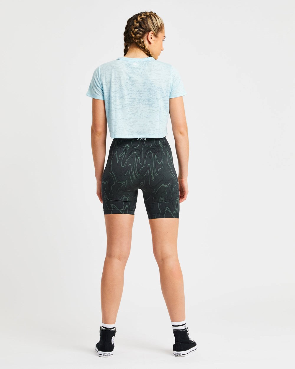 AYBL Velocity Crop T Shirt Blauw | 4631520-XZ