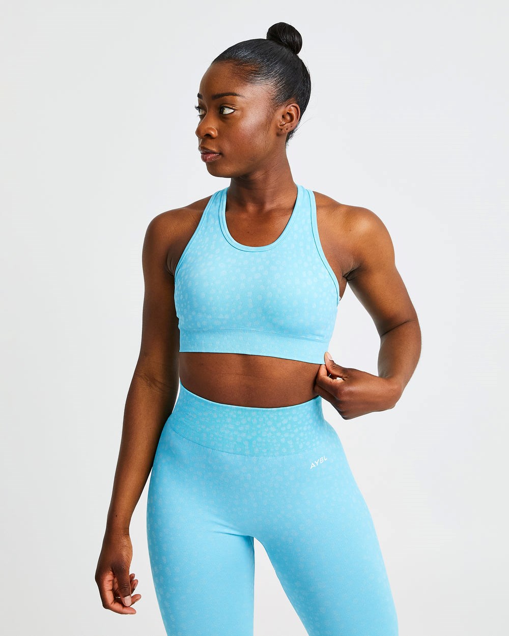 AYBL Evolve Speckle Seamless Sports Bra Lichtblauw | 9723854-DG