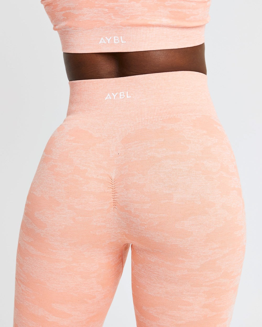 AYBL Evolve Camo Seamless Leggings Peach | 0823541-CB