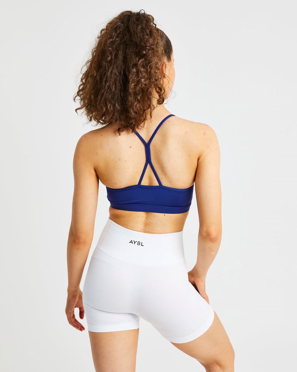 AYBL Essential Ruched Sports Bra Donkerblauw | 0936518-IZ